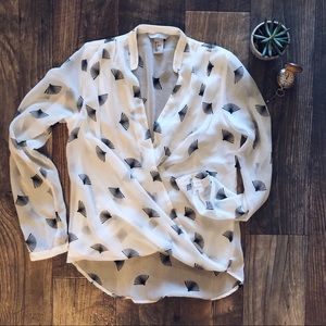 White Patterned Blouse